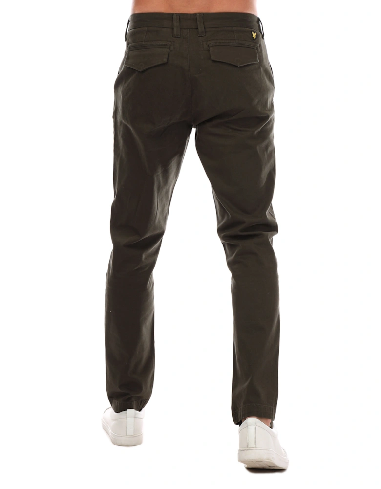 Mens Straight Fit Chino Trousers