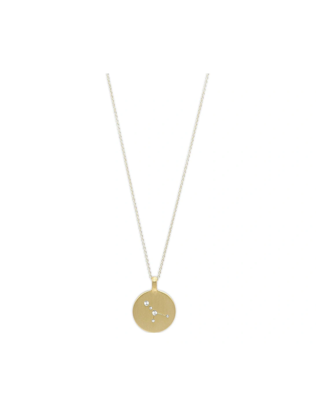 Zodiac Sign Coin Necklace, gold-plated, 2 of 1