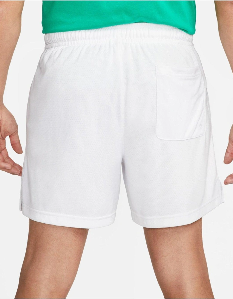 Club Mesh Flow Shorts - White