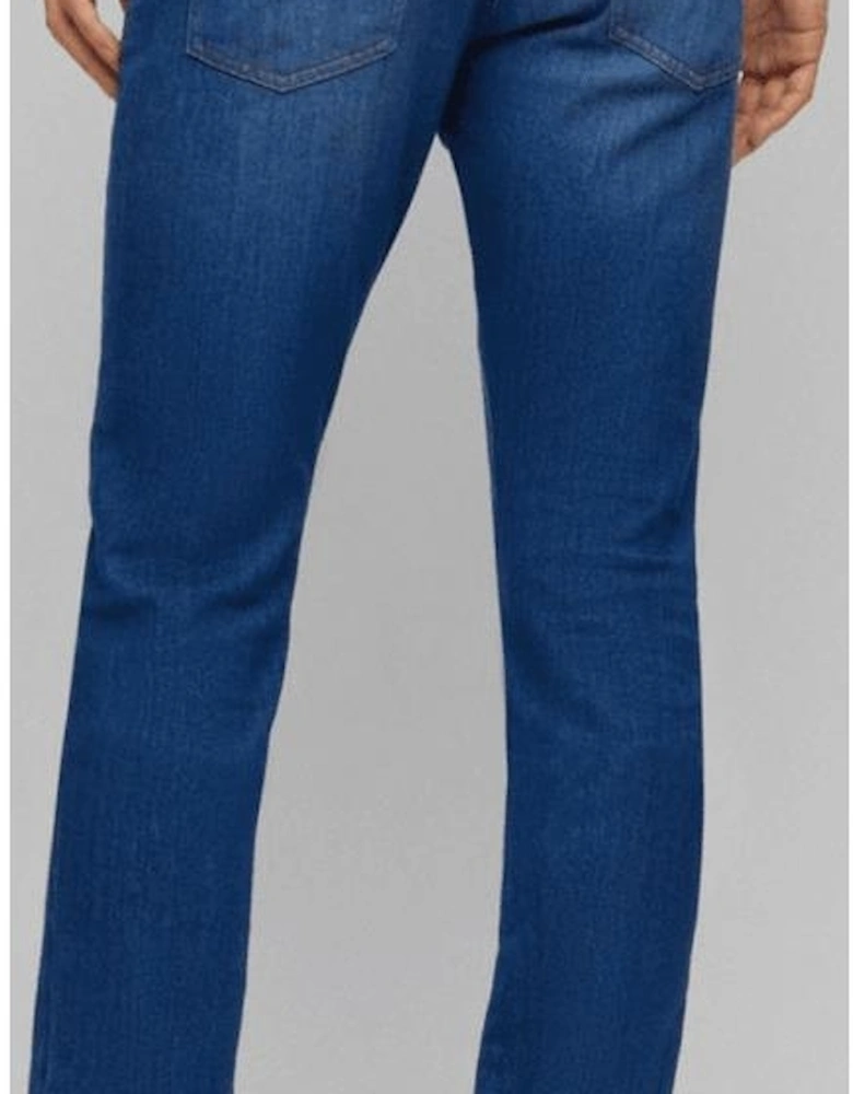 Delaware3-1 Cotton Slim Fit Mid Wash Blue Jeans