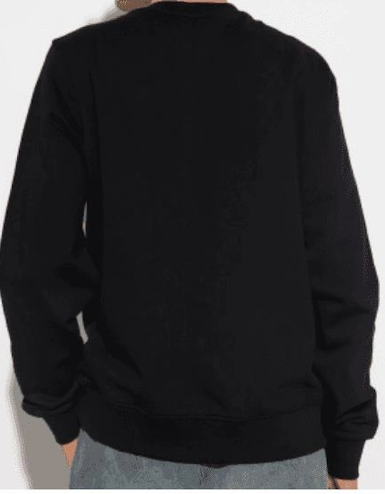 S-Ginn Print Logo Cotton Pullover Sweatshirt