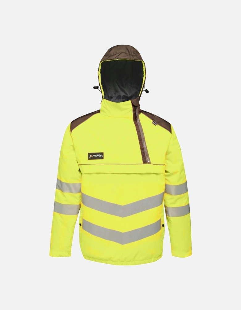 Mens Hi Vis Waterproof Workwear Jacket