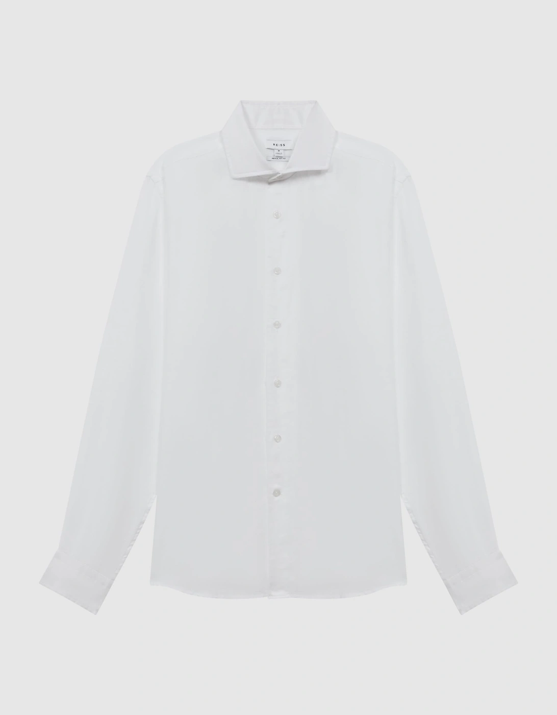 Linen Cutaway Collar Shirt, 2 of 1