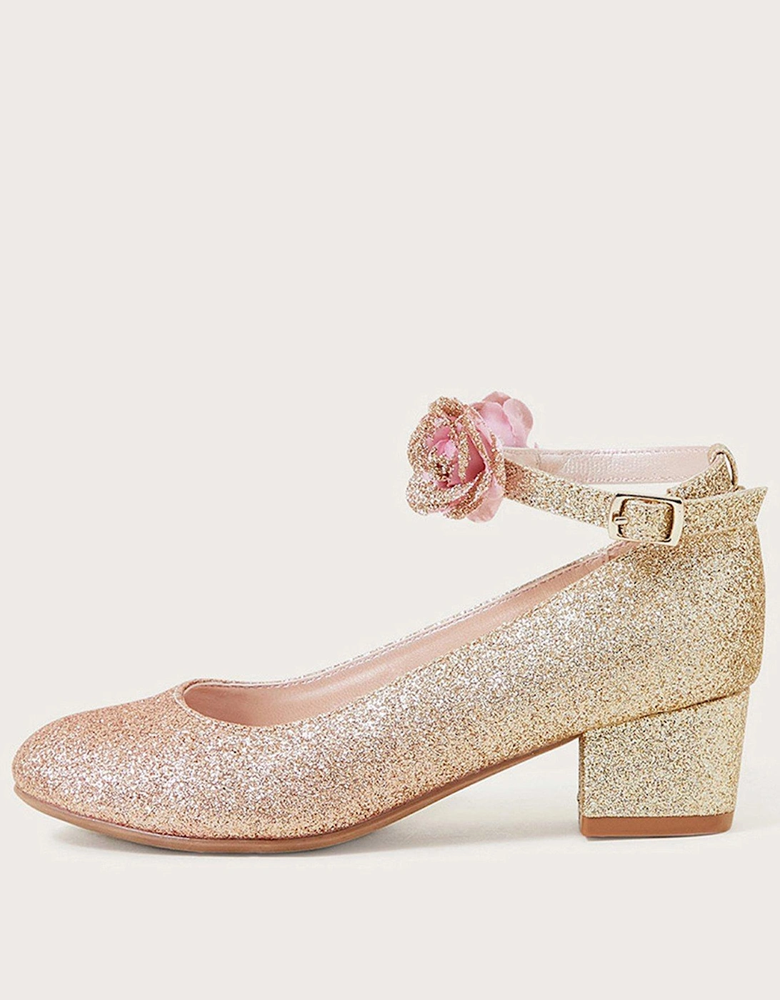 Girls Ombre Truth Flower Heel Shoes - Pink, 2 of 1