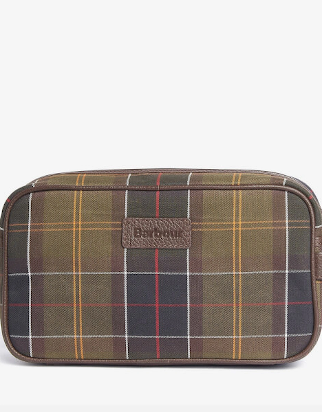 Tartan Leather Wash Bag, 2 of 1