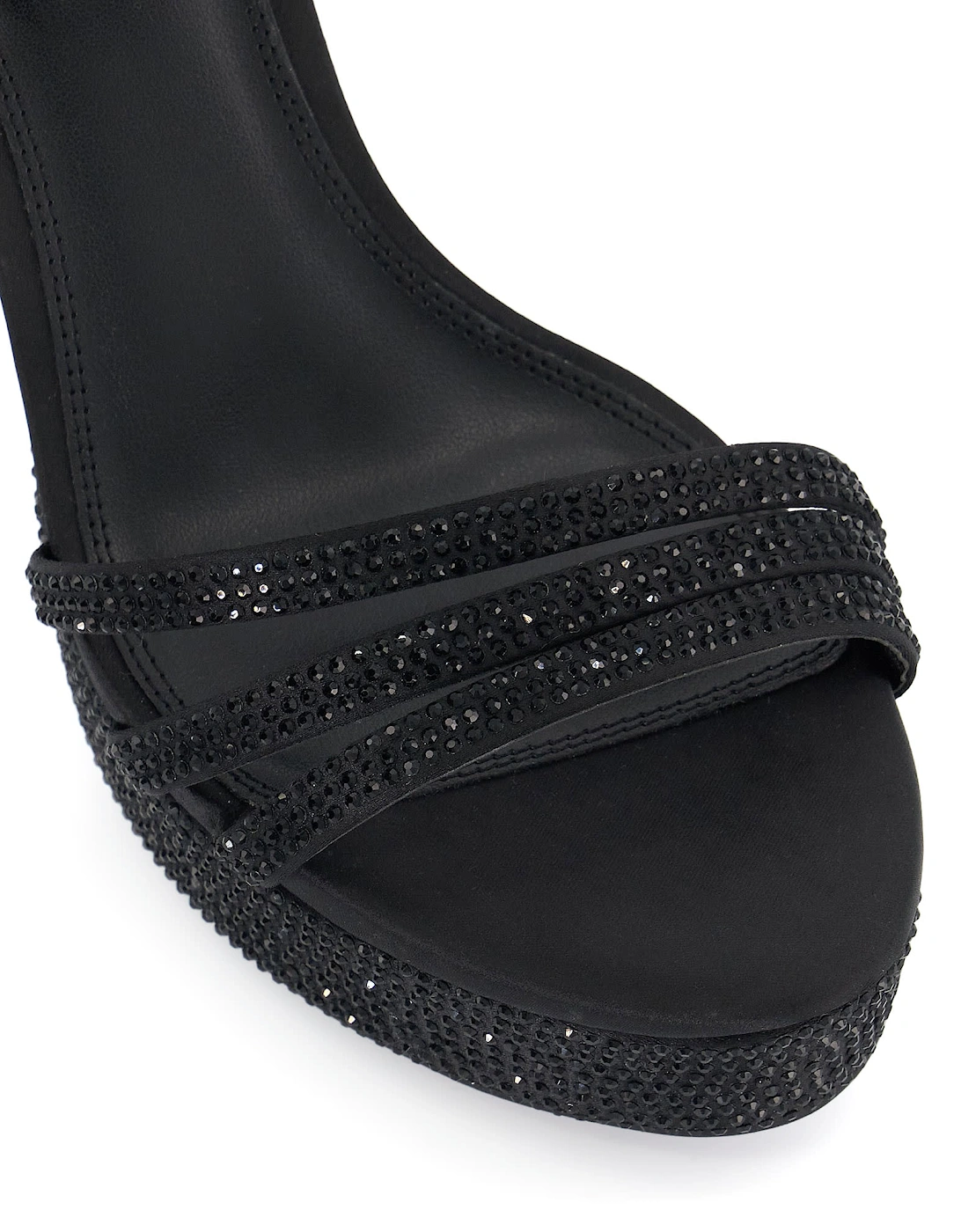 Ladies Mulberrie - Diamante Platform Sandals