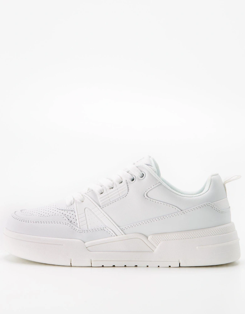 Lace Up Trainer White