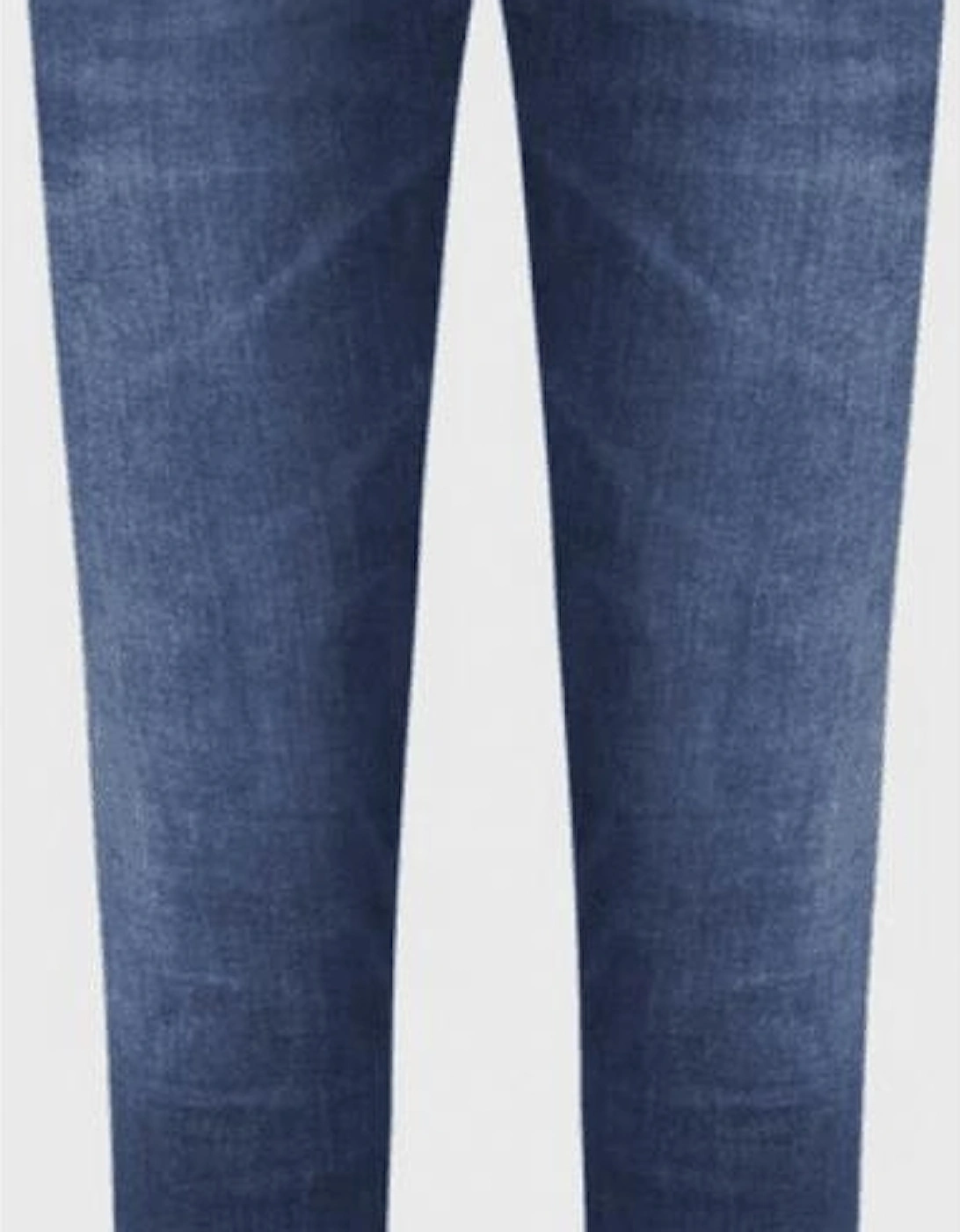 Charleston4 Cotton Extra Slim Fit Mid Wash Blue Jeans, 5 of 4