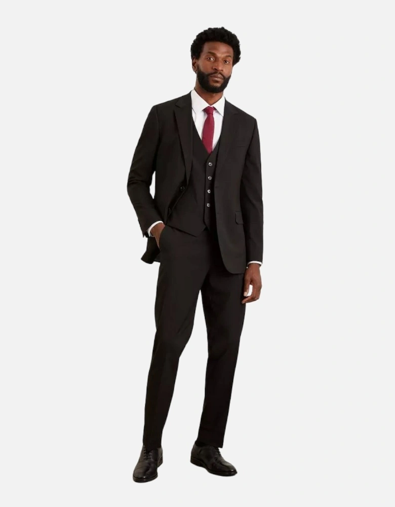 Mens Essential Plain Tailored Suit Trousers