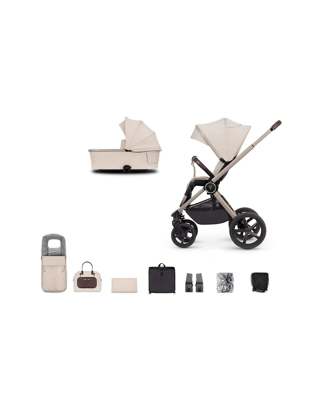Upline 2in1 (With Maxi Cosi/Cybex Adapters) - Stone Beige, 2 of 1