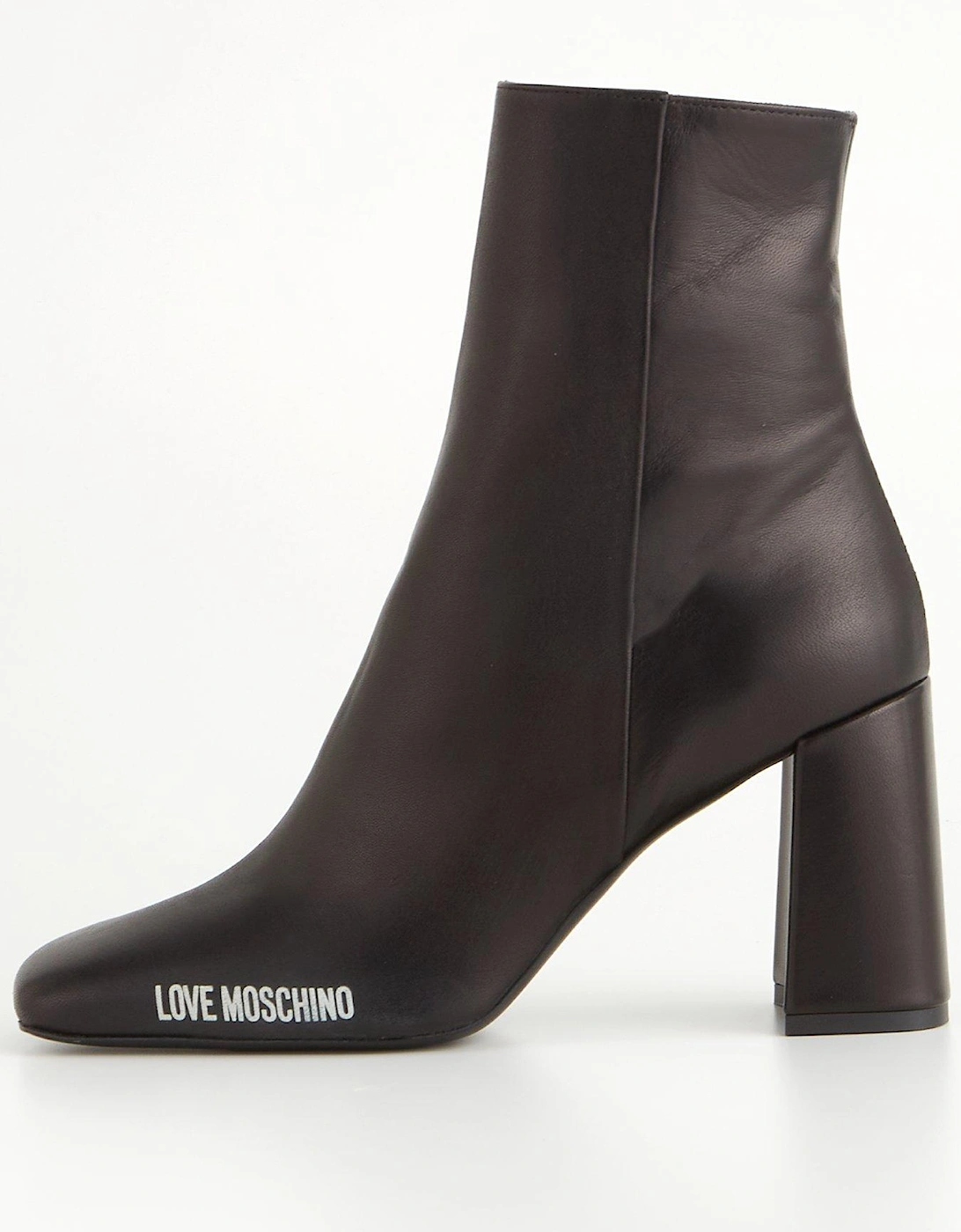 Soft Leather Heeled Boots - Black, 3 of 2