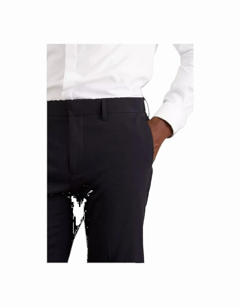 Mens Essential Plain Slim Suit Trousers