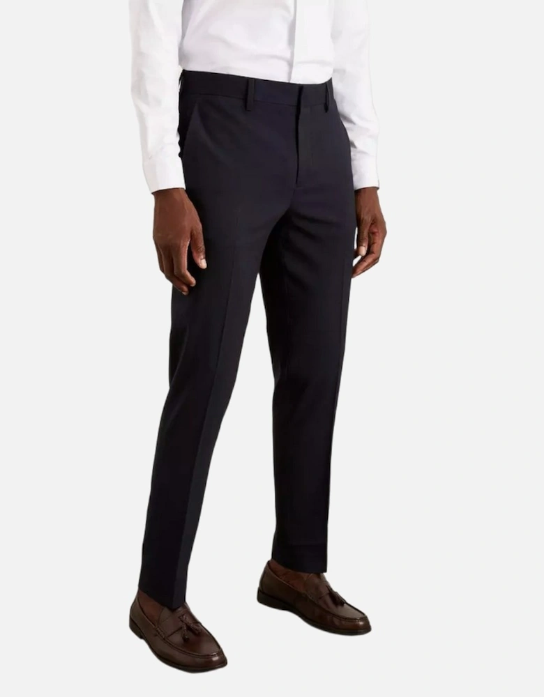 Mens Essential Plain Slim Suit Trousers