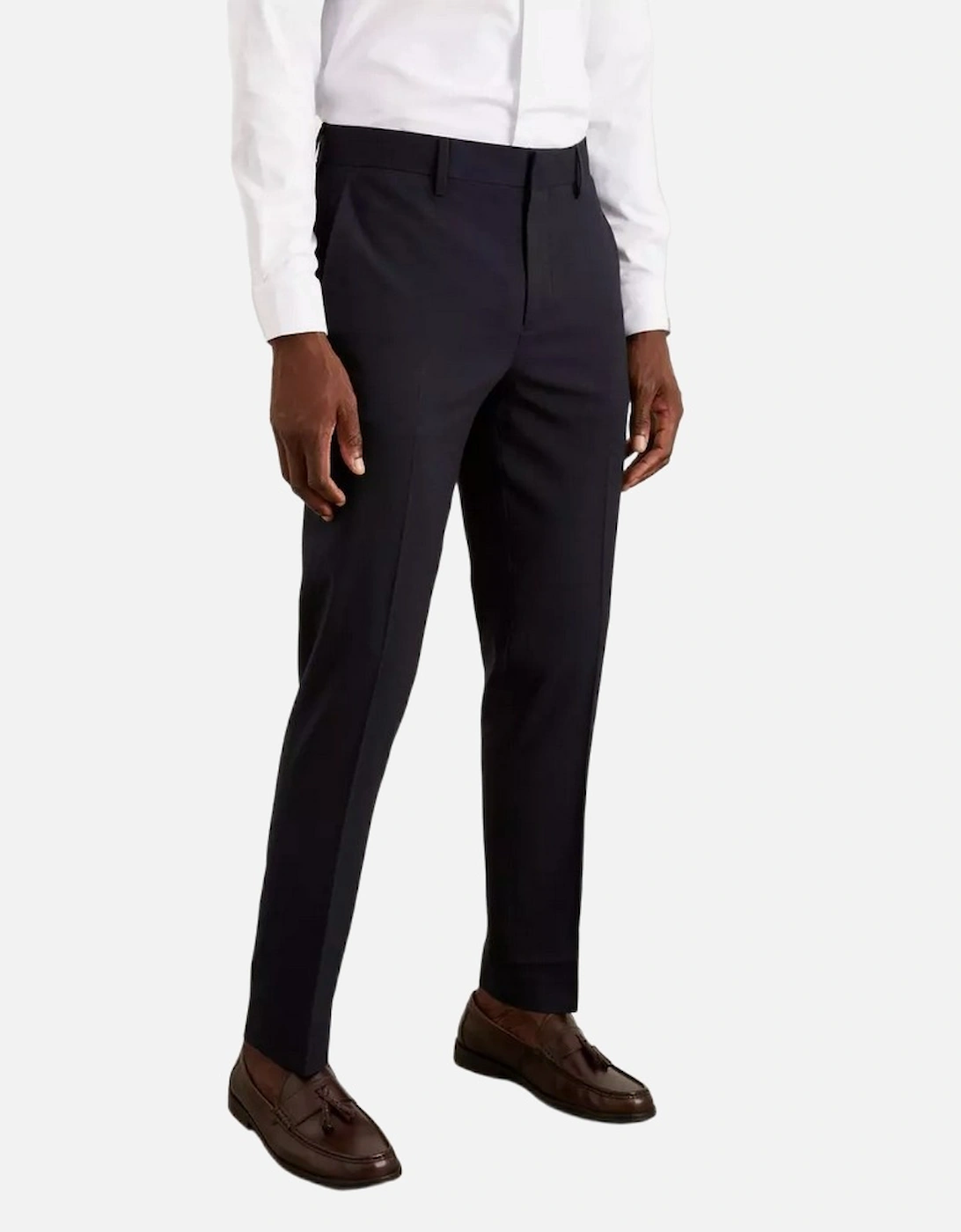 Mens Essential Plain Slim Suit Trousers, 5 of 4