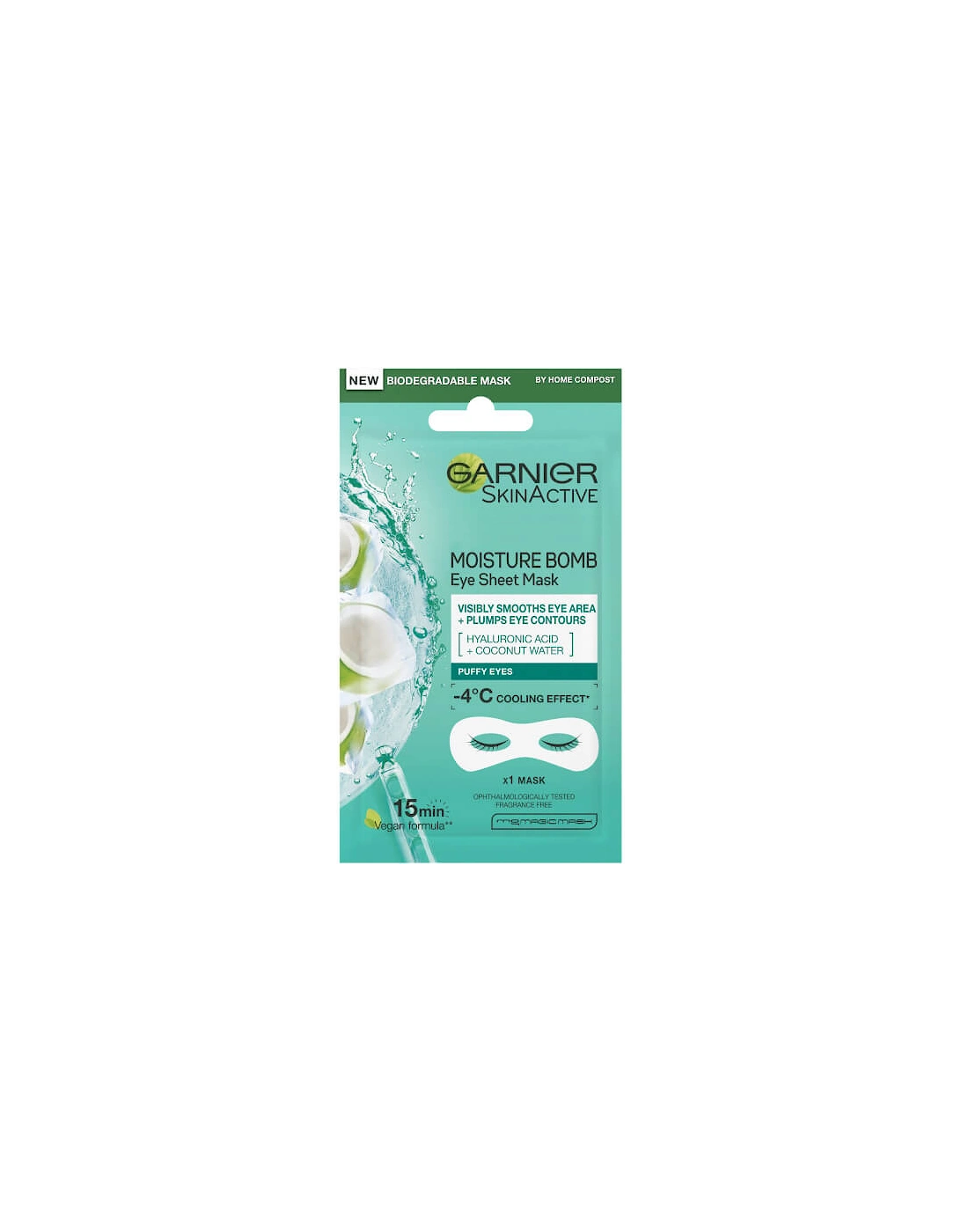 Hyaluronic Acid and Coconut Water Hydrating Replumping Eye Sheet Mask 6g, 2 of 1