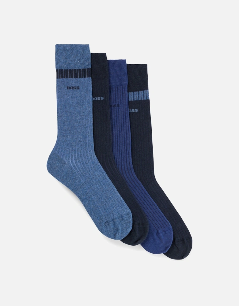 Boss Black 4 Pack Sock Gift Set Blue