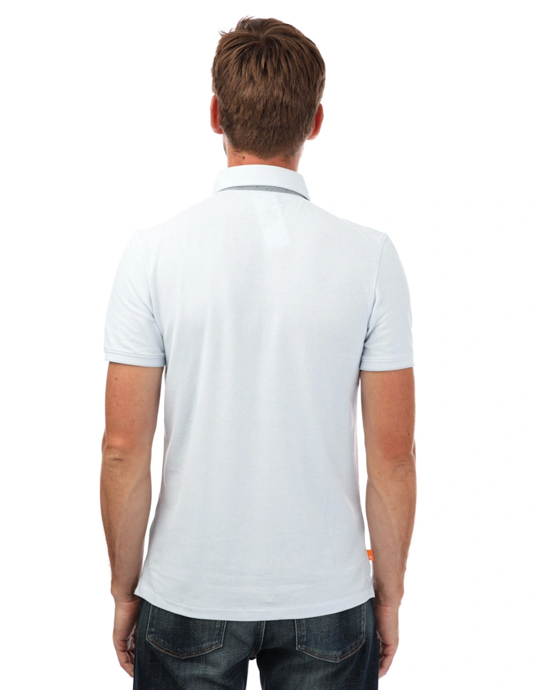 Mens Oxford Short Sleeve Polo Shirt