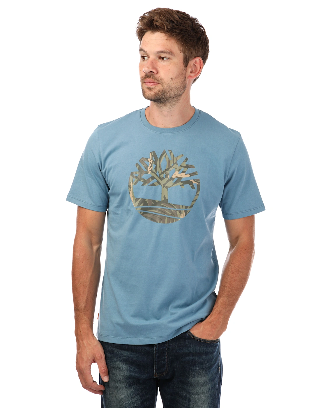 Mens Seasonal Camo Logo T-Shirt, 5 of 4