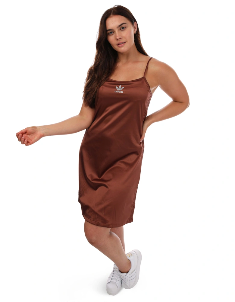 Womens 2000 Luxe Satin Dress