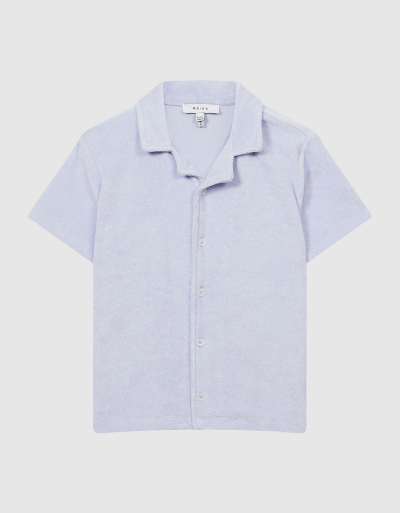 Junior Short Sleeve Cuban Collar Shirt