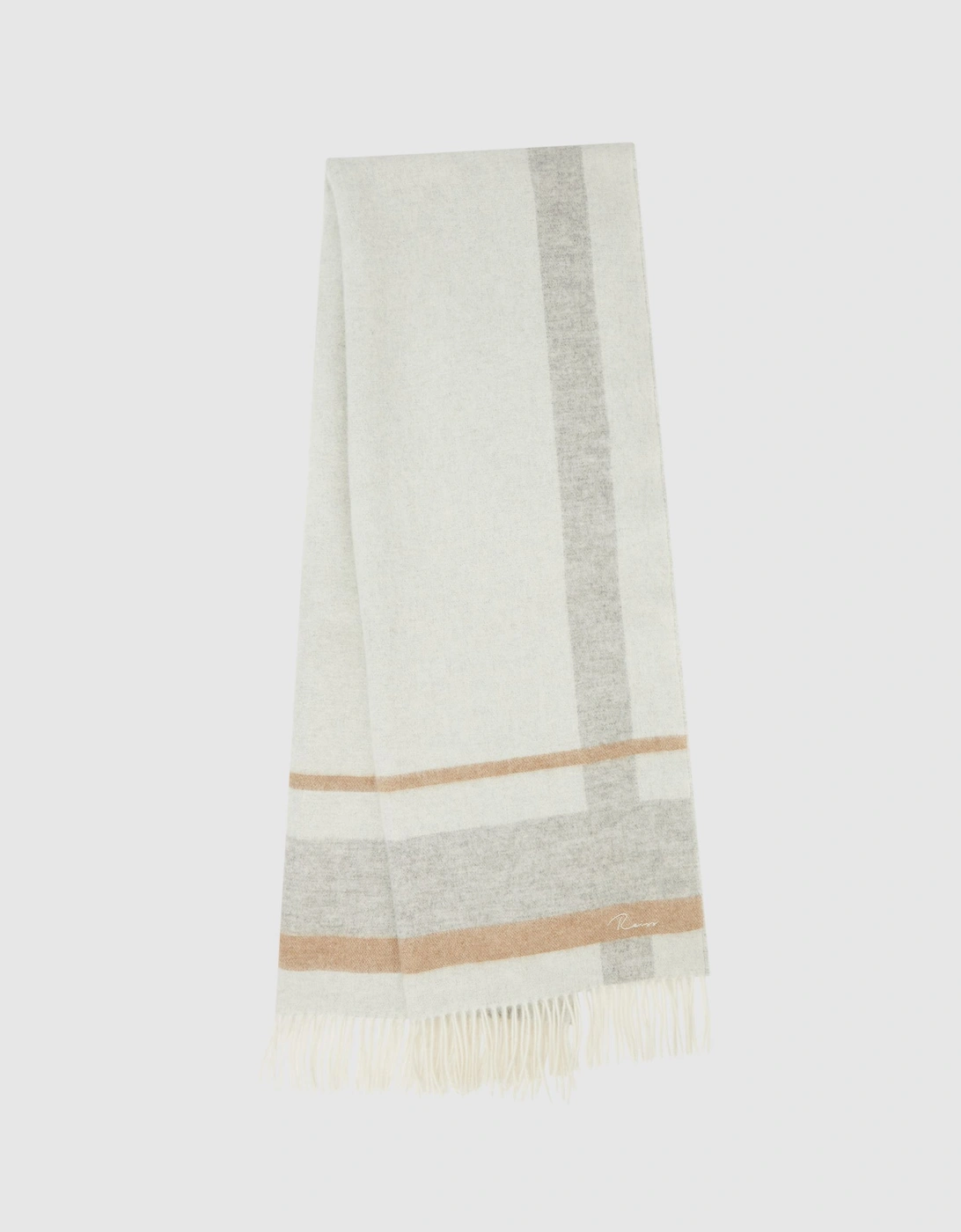 Lambswool-Cashmere Check Scarf, 2 of 1