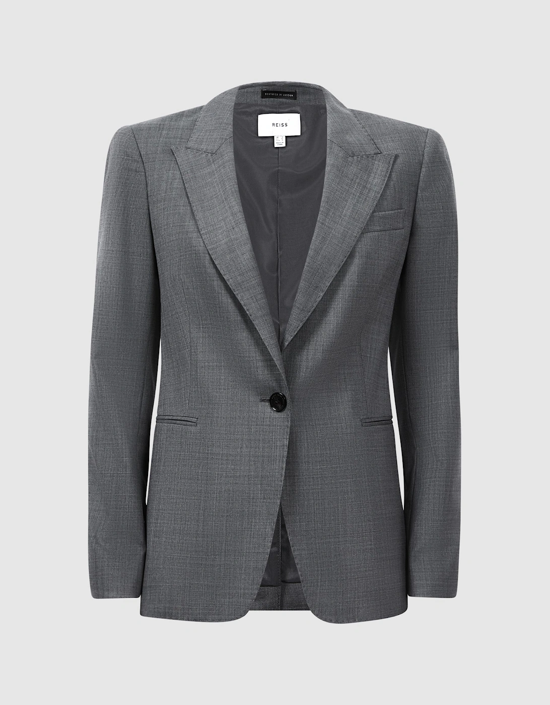 Tailored Fit Wool Blend Single Breasted Suit Blazer, 2 of 1