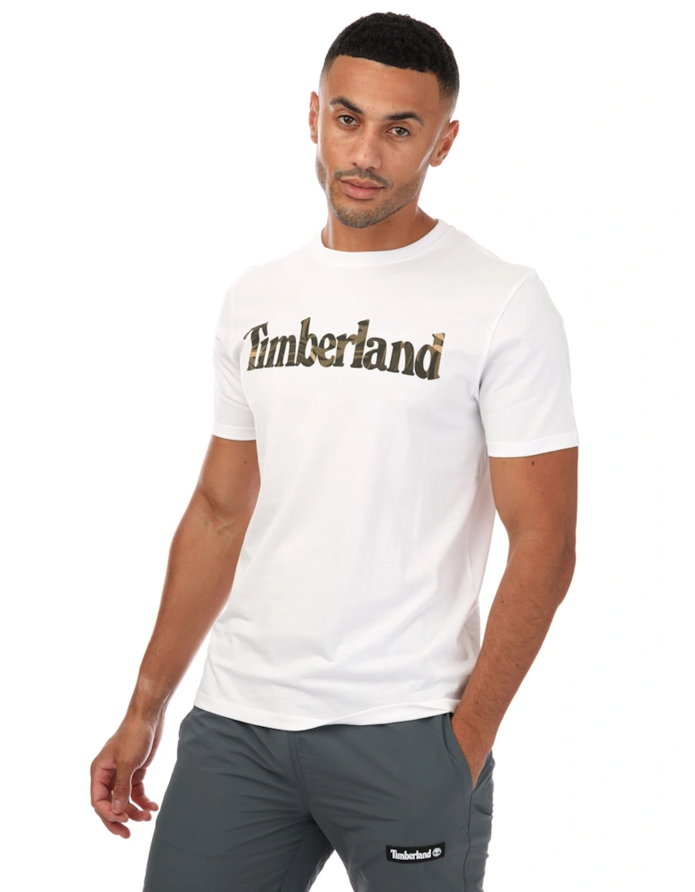 Mens Linear Logo  Camo T-Shirt - Mens Seasonal Camo Logo T-Shirt