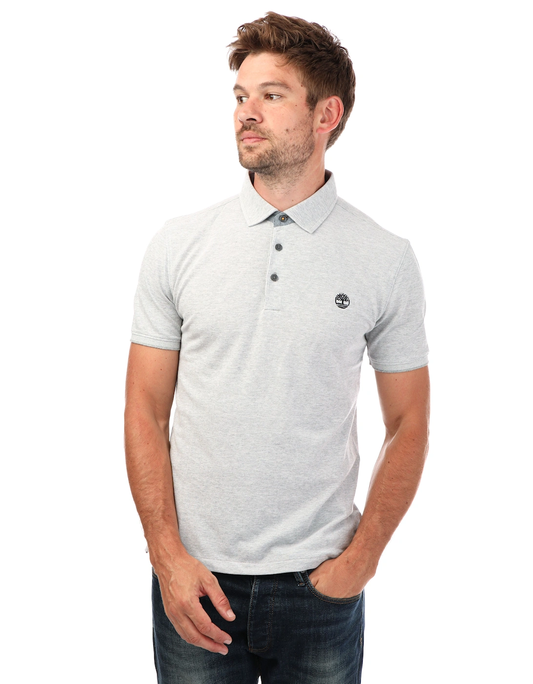 Mens Oxford Short Sleeve Polo Shirt, 5 of 4