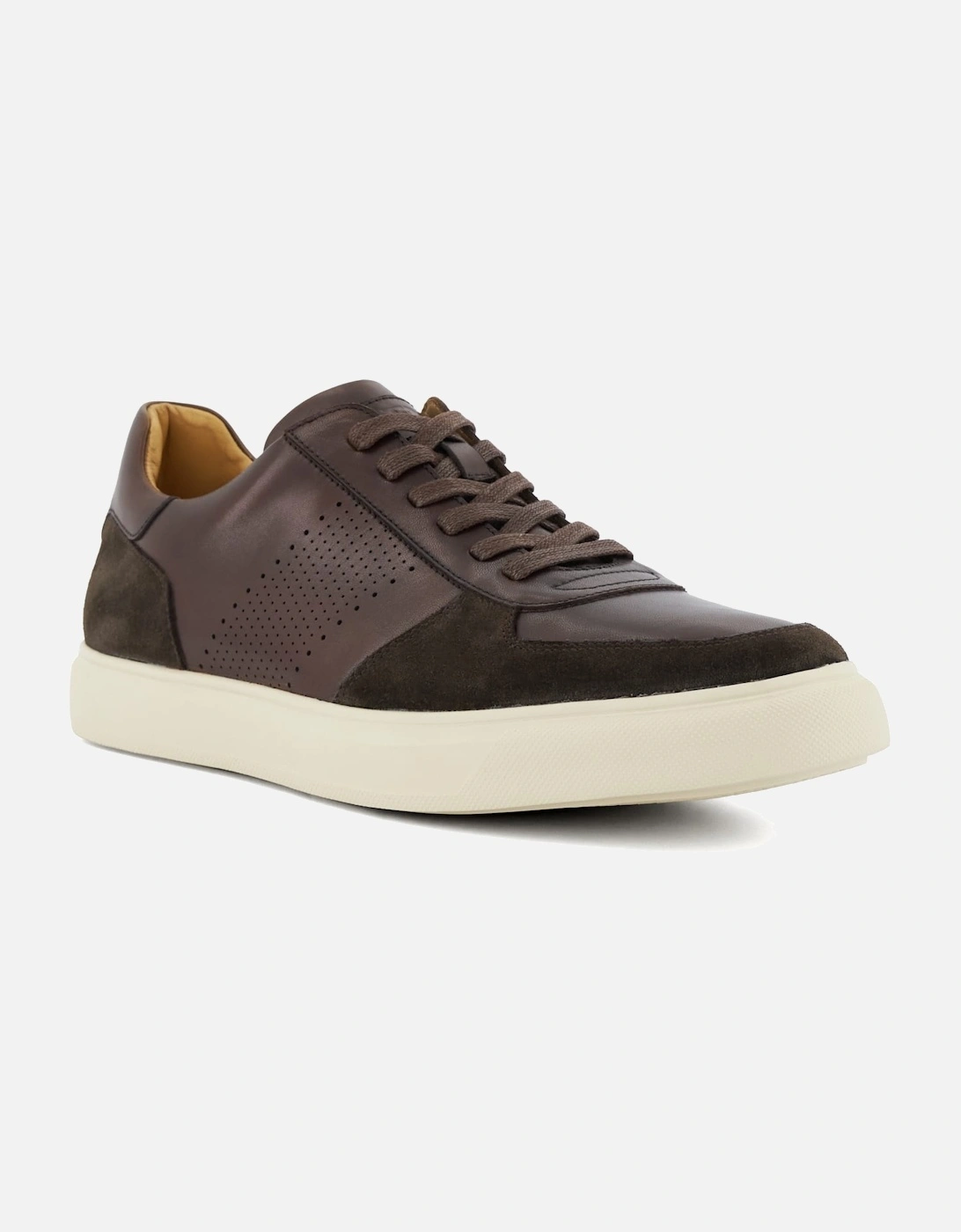 Mens Twickenham - Side Detail Lace-Up Trainers, 6 of 5