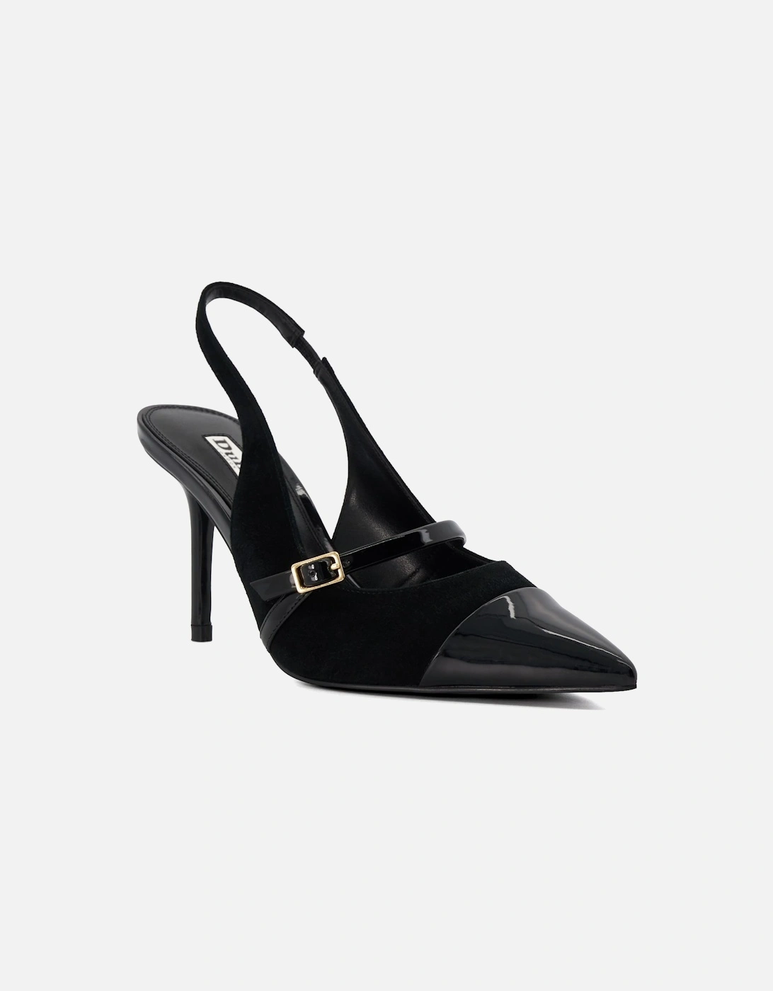 Ladies Carisma - Buckle-Detail Heeled Slingback Courts, 7 of 6