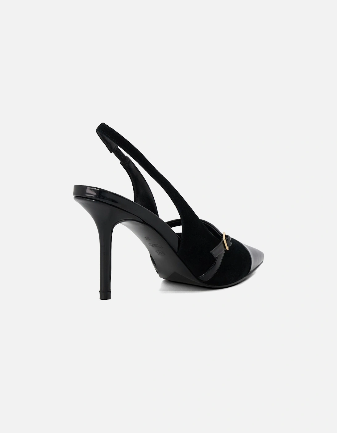 Ladies Carisma - Buckle-Detail Heeled Slingback Courts