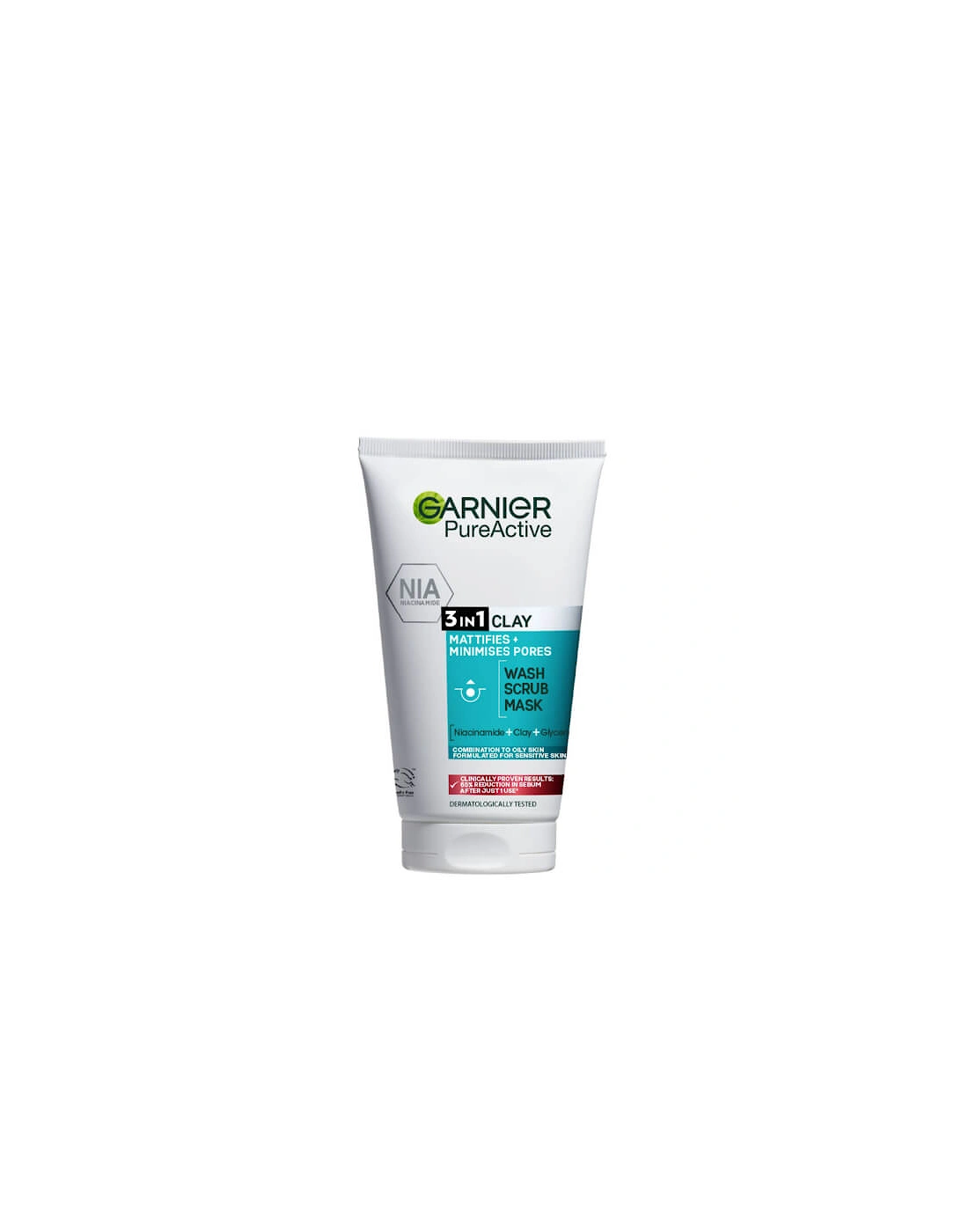 Pure Active 3in1 Clay Wash Scrub Mask Oily Skin 50ml, 2 of 1