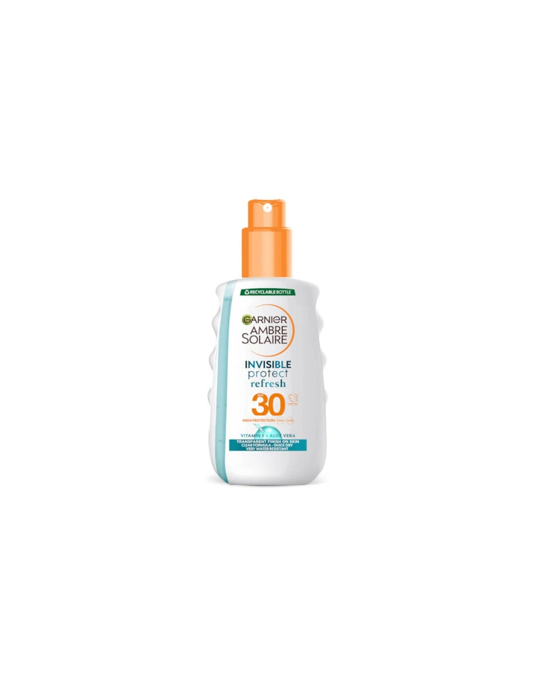 Ambre Solaire Clear Protect Transparent Sun Cream Protection Spray SPF30 200ml - Garnier