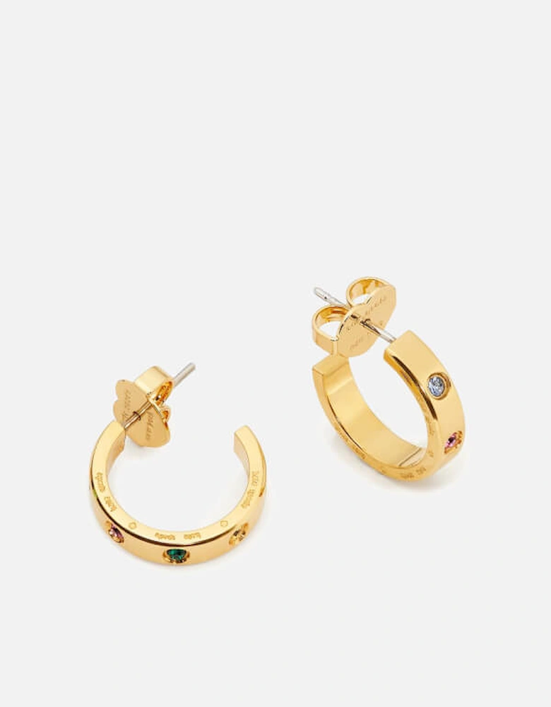 New York Gold-Plated Huggie Earrings