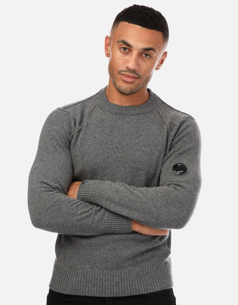 Mens Lambswool Crew Neck Jumper