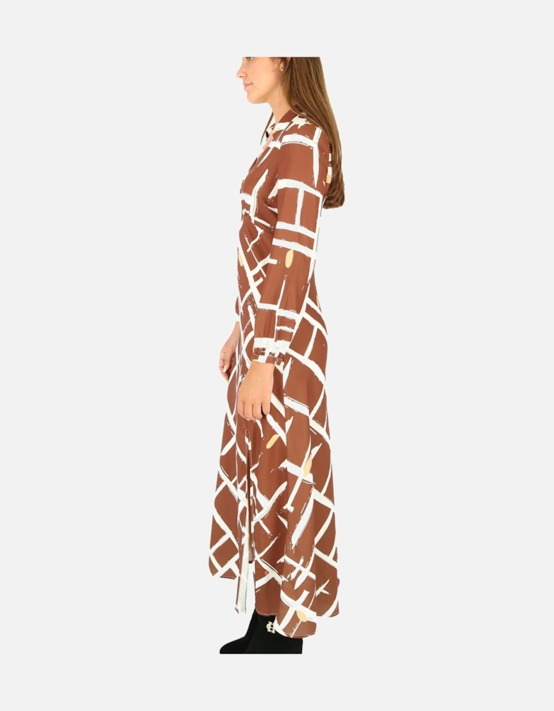 Denia Vee Print Maxi Dress