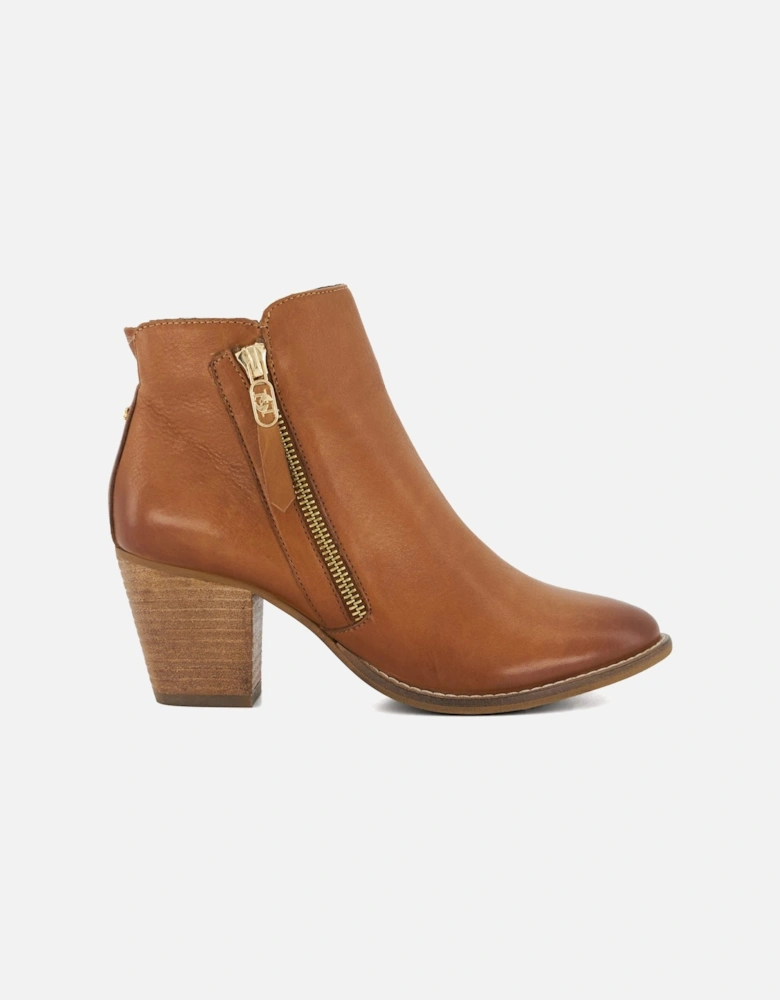 Ladies Paicey - Stacked-Heel Casual Ankle Boots