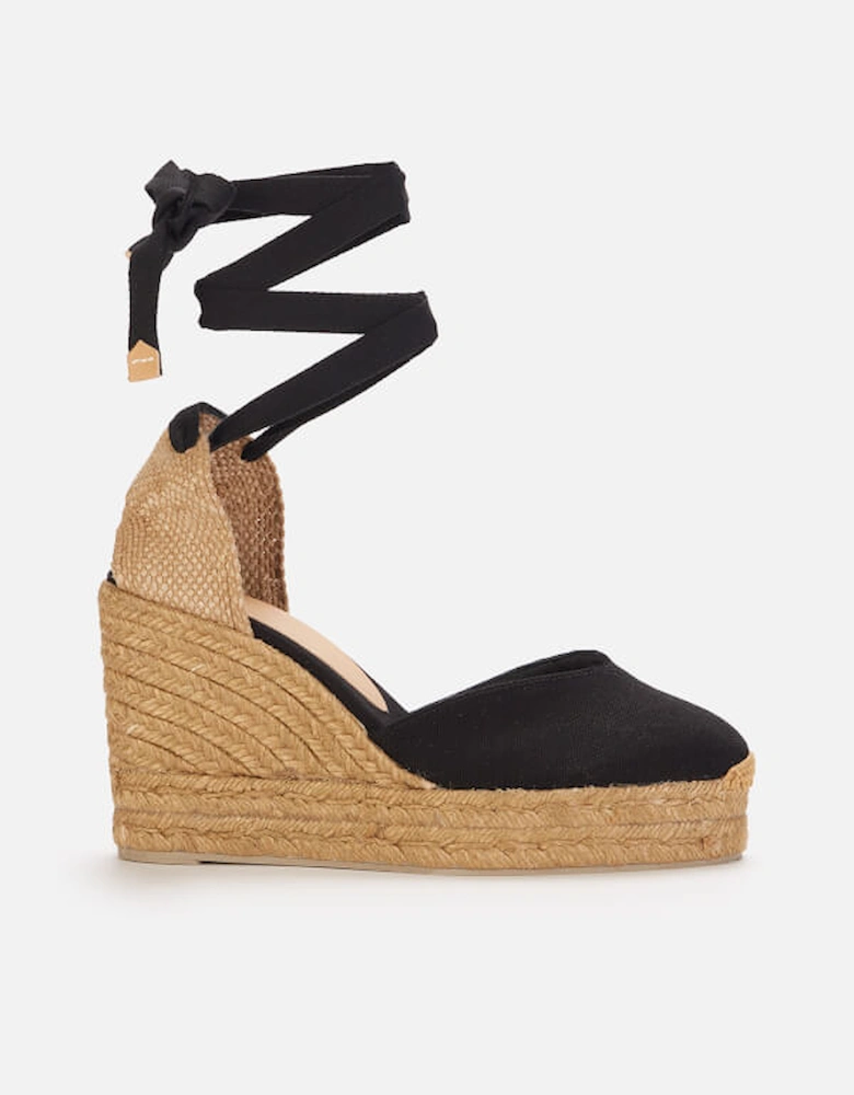 Castañer Women's Chiara 8Ed Wedged Espadrilles - Negro