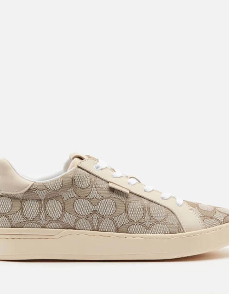 Women's Lowline Jacquard Trainers - Stone/Chalk