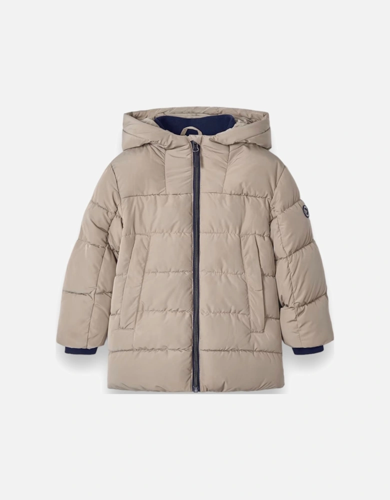 Beige Puffer Coat