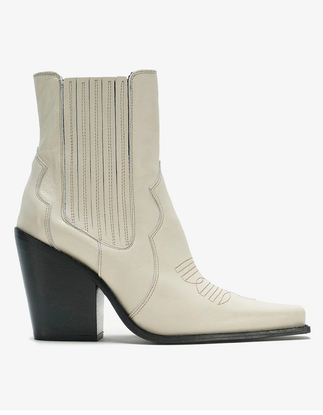 Phoebe Taupe Leather Boots, 2 of 1