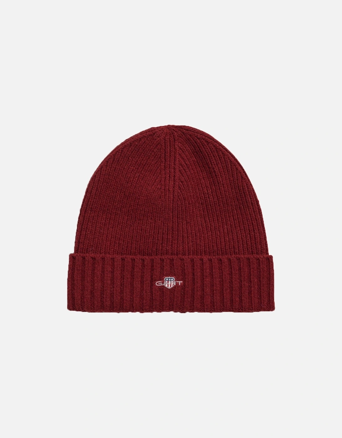 Unisex Shield Wool Beanie Plumped Red, 3 of 2