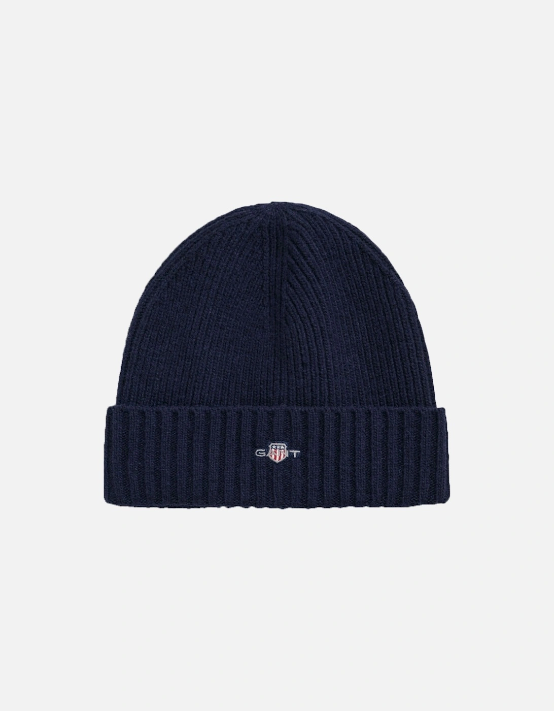 Unisex Shield Wool Beanie Marine, 3 of 2