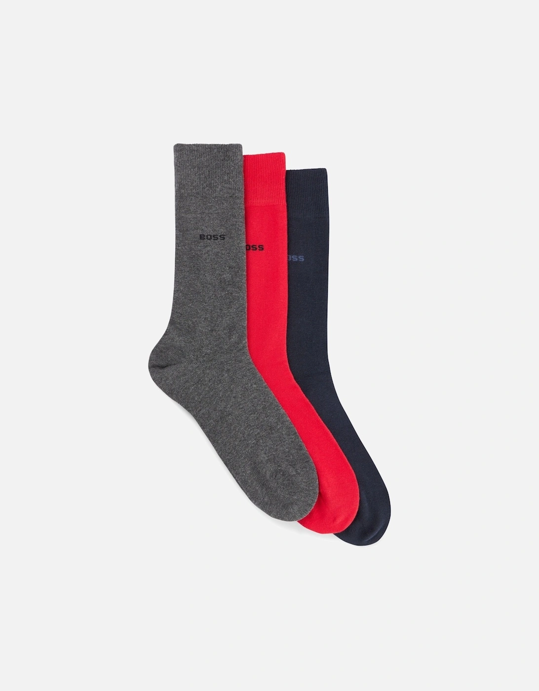 Boss 3 Pack Gift Set Socks Open Red, 4 of 3