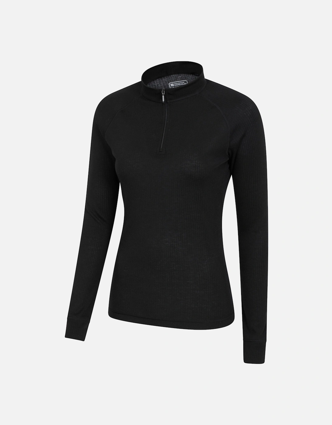 Womens/Ladies Talus Zip Neck Long-Sleeved Thermal Top