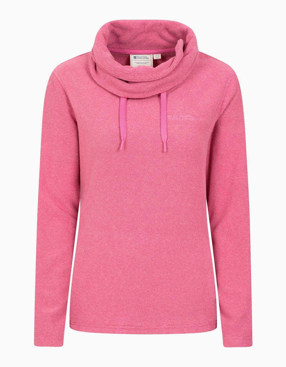 Mountain Warehouse Women's Pink / Hebridean Cowl Neck Fleece Top - Size 22