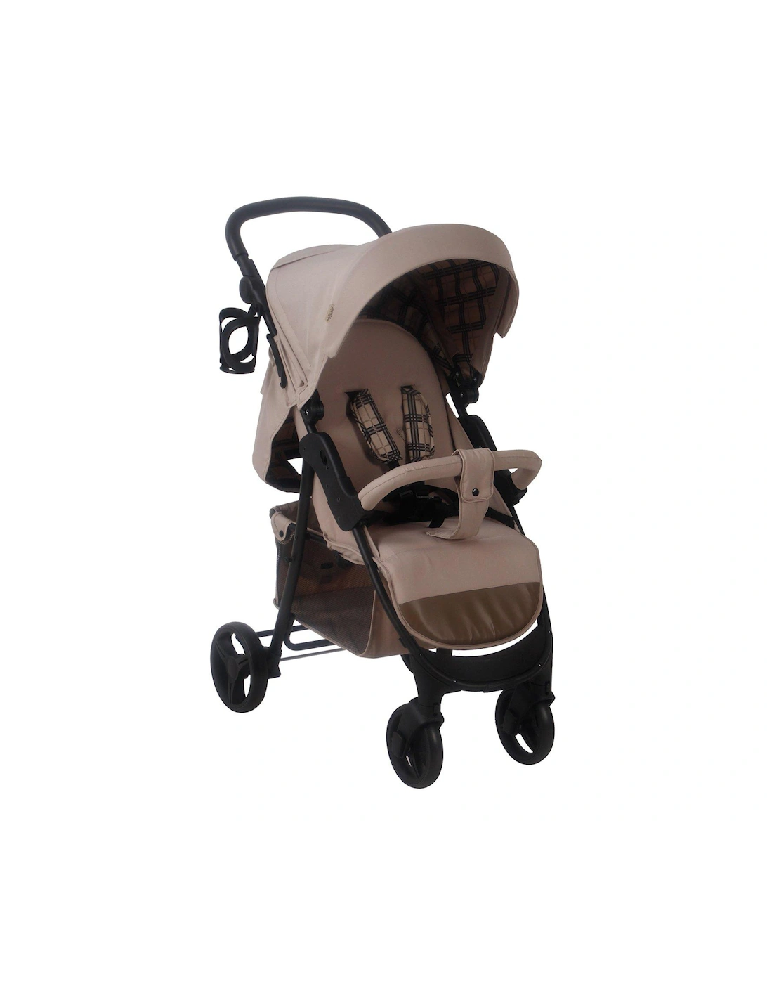 MB30 Dani Dyer Taupe Plaid Pushchair, 2 of 1