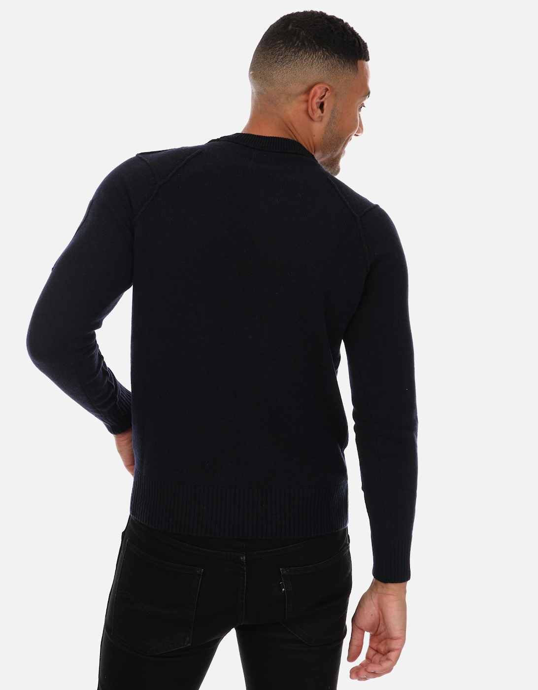 Mens Lambswool Crew Neck Jumper