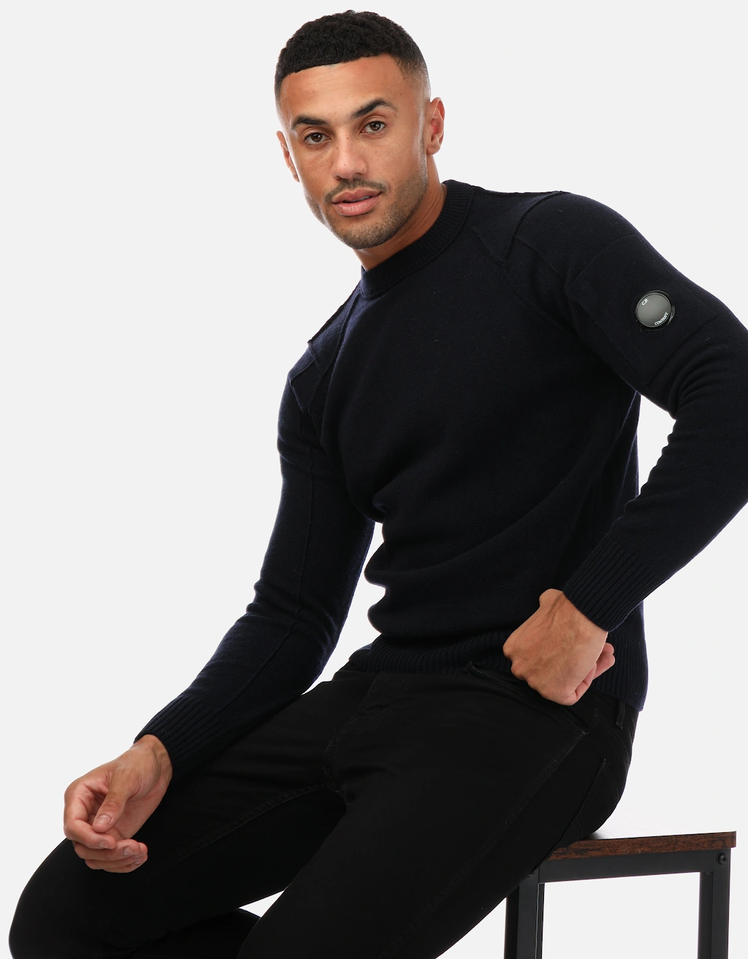 Mens Lambswool Crew Neck Jumper