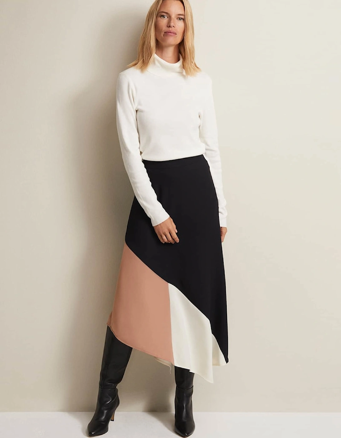 Zelaina Asymmetric Midi Skirt, 8 of 7